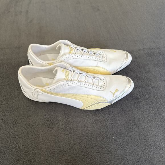 WOMEN'S Puma Speed Princess White Leather Sportlifestyle Sneakers US 8 - Picture 3 of 9